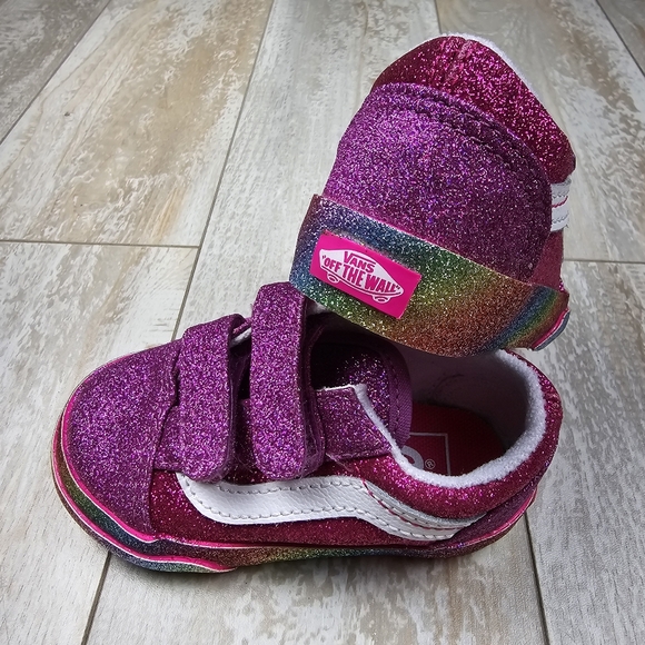 Vans Old Skool V Glitter Rainglow - Picture 7 of 8